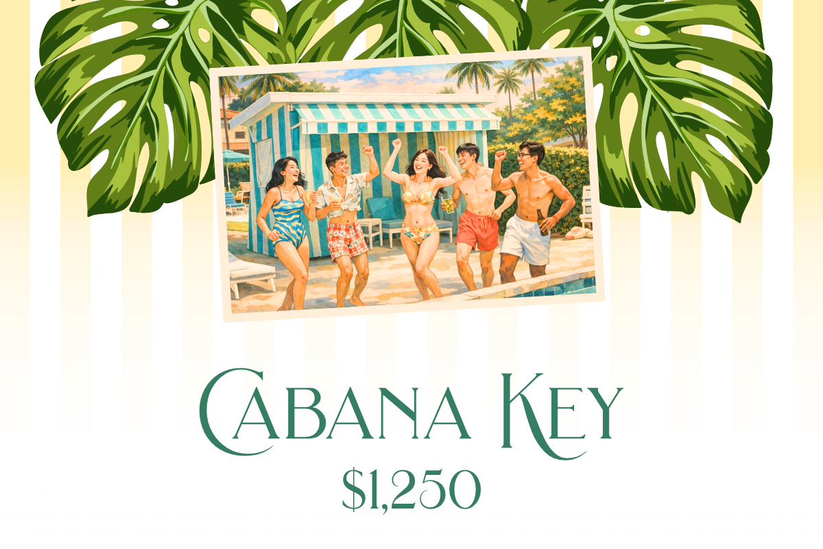 Parti Gras 2026 Sponsorship Level for Cabana Key ($1250)